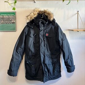 Fjallraven Men's Blue Parka Jacket